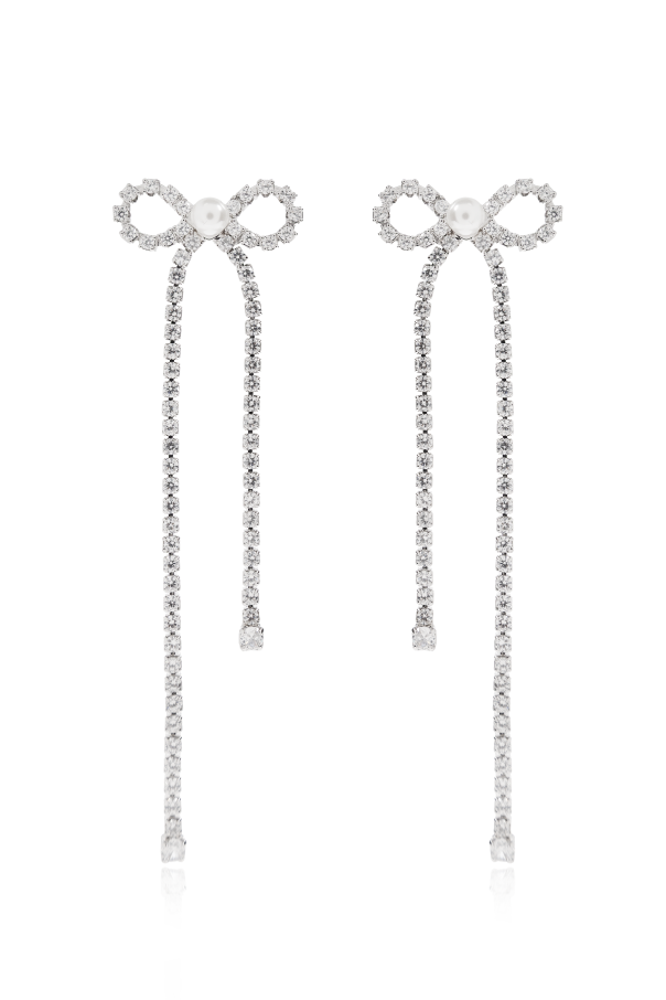 Self-Portrait Pendientes largos con cristales brillantes