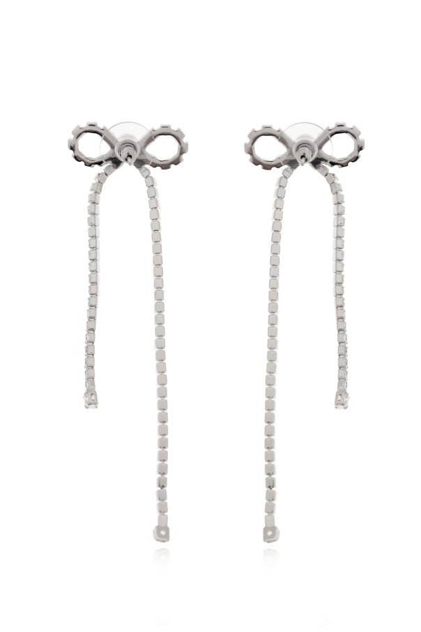 Self-Portrait Pendientes largos con cristales brillantes