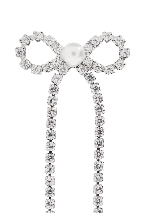 Self-Portrait Pendientes largos con cristales brillantes