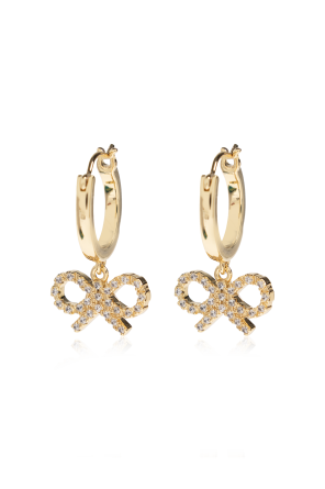 Earrings with shimmering crystals