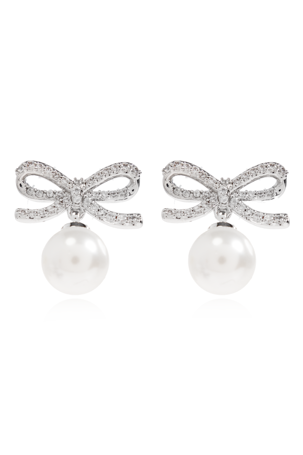 Earrings with shimmering crystals od Self-Portrait