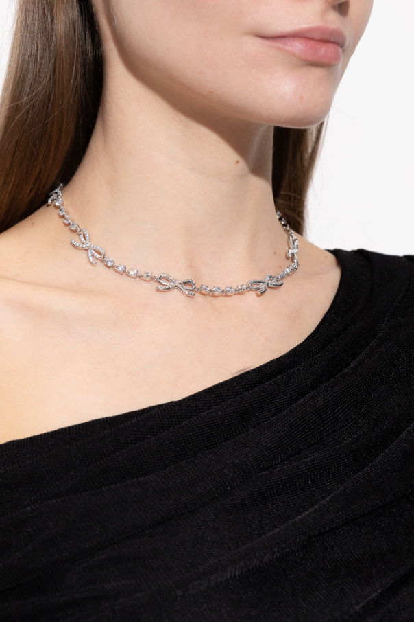 Self-Portrait Halskette mit funkelnden Kristallen