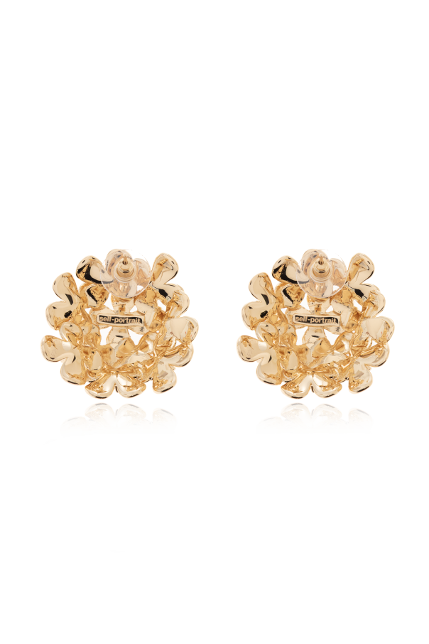 Self-Portrait Pendientes con motivo floral