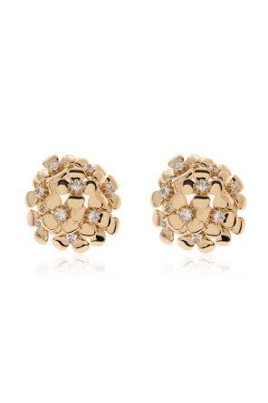 Earrings with floral motif