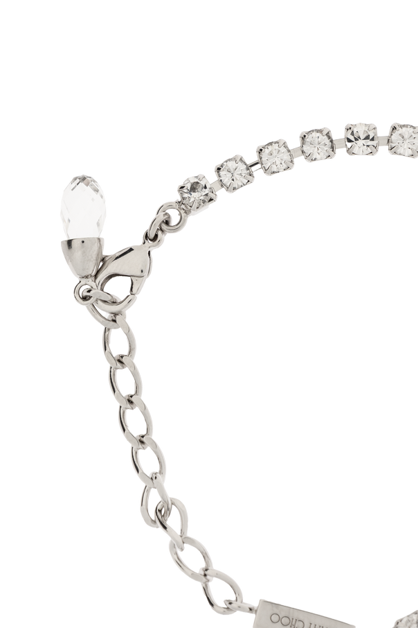 Jimmy Choo Armband mit glänzenden Kristallen