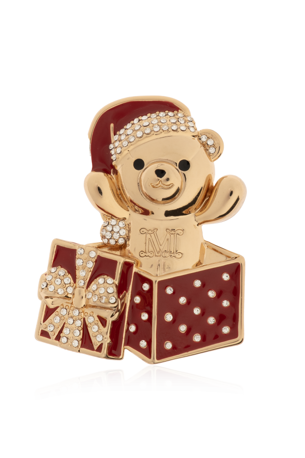 Teddy bear-shaped brooch od Max Mara