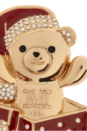 Max Mara Teddy bear-shaped brooch