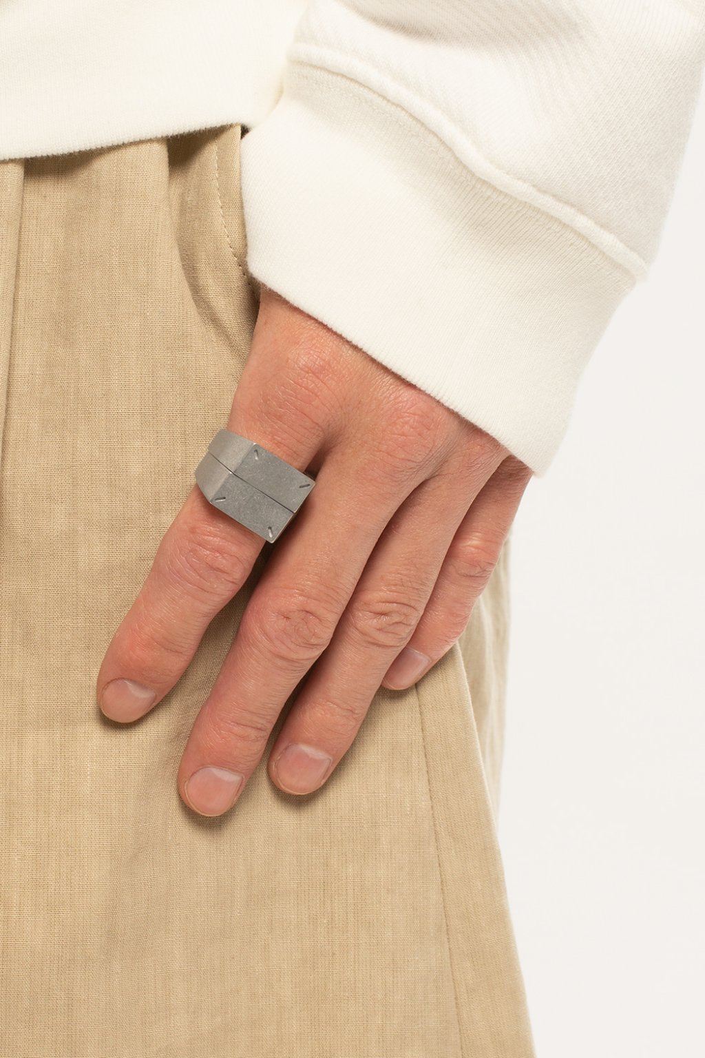 Maison Margiela Set of two silver rings