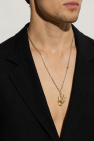 Maison Margiela GOLD Brass necklace with logo