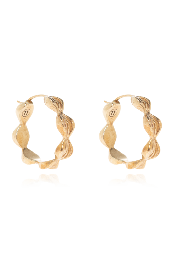 Silver earrings od Maison Margiela