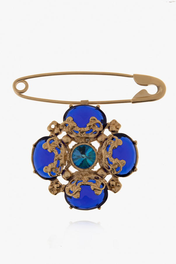 Maison Margiela BLUE Brooch with decorative pendant