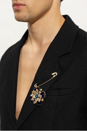 Maison Margiela BLUE Brooch with decorative pendant