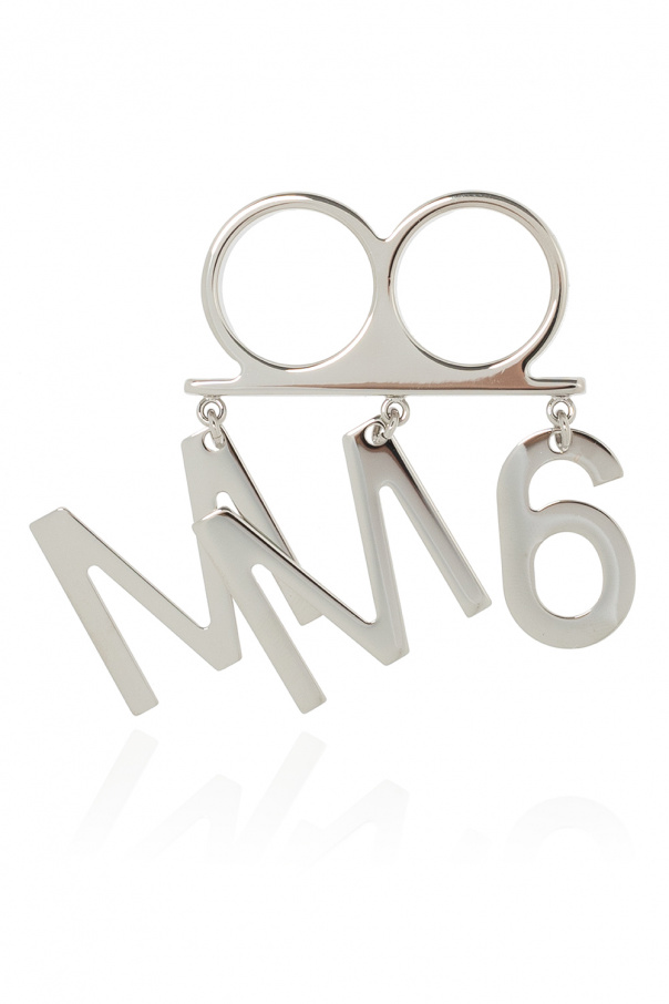 MM6 Maison Margiela Double ring with charm