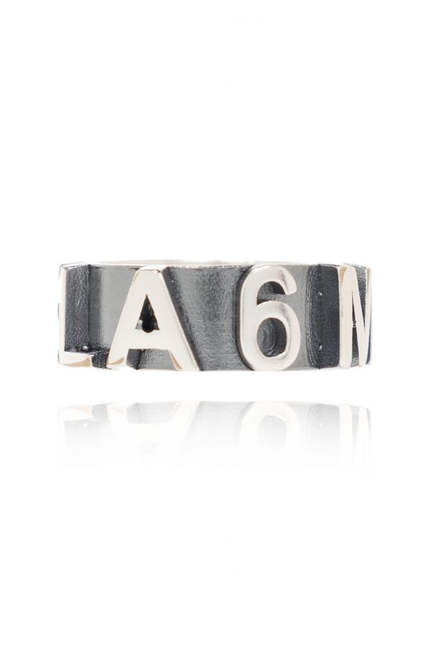 MM6 Maison Margiela Brass ring with logo