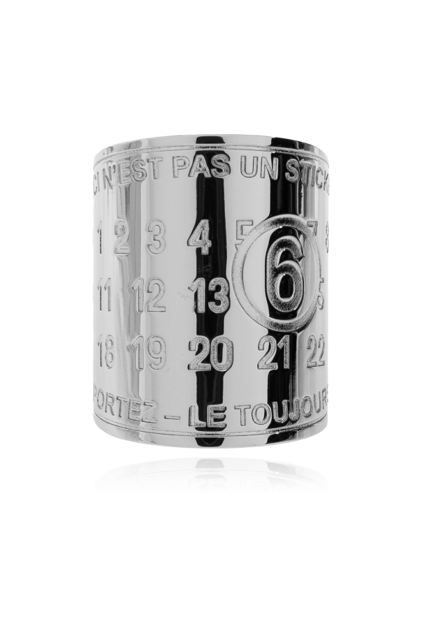 Ring with engraved logo od MM6 Maison Margiela