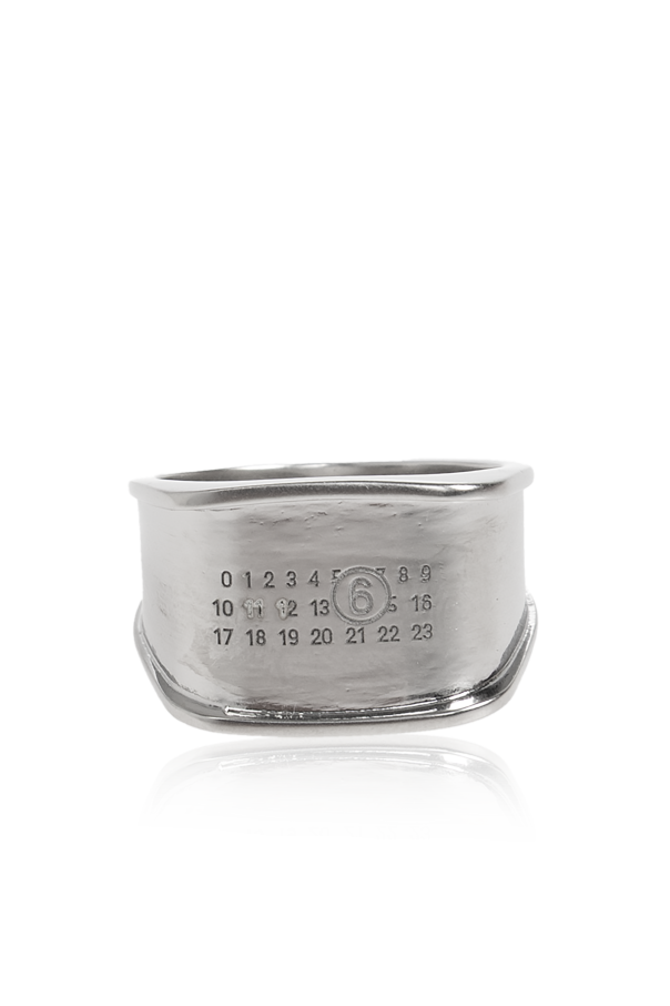 Signet ring with engraved logo od MM6 Maison Margiela