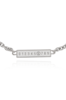 MM6 Maison Margiela SILVER Necklace with logo