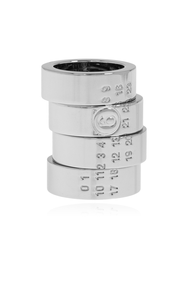 Set of four rings od MM6 Maison Margiela