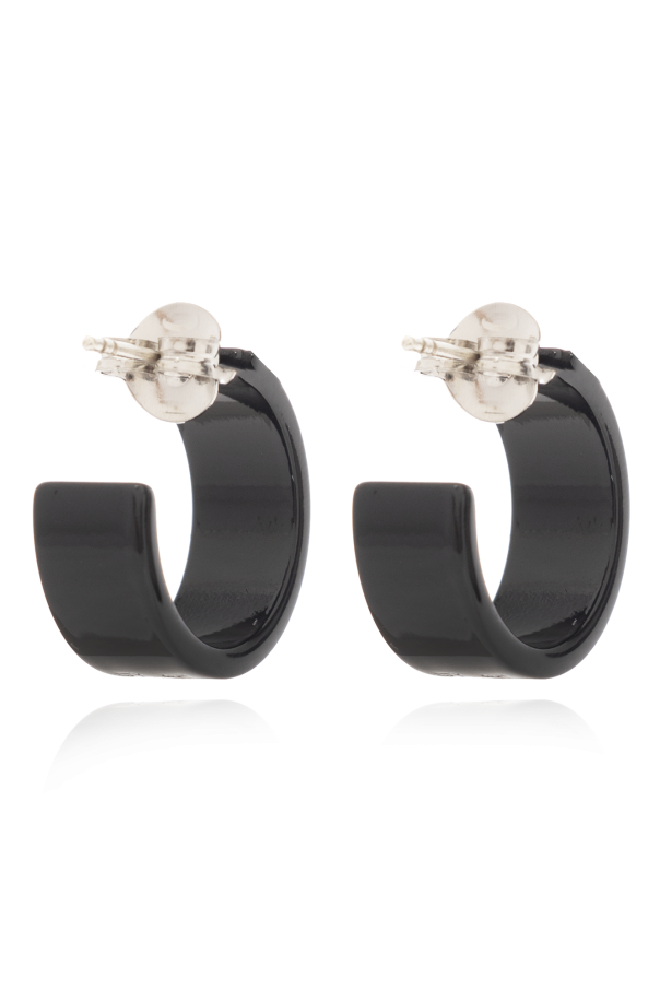MM6 Maison Margiela Logo-engraved earrings
