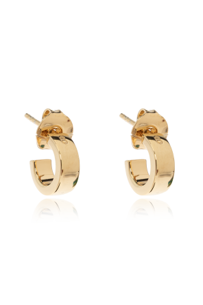 Pendientes con logotipo grabado