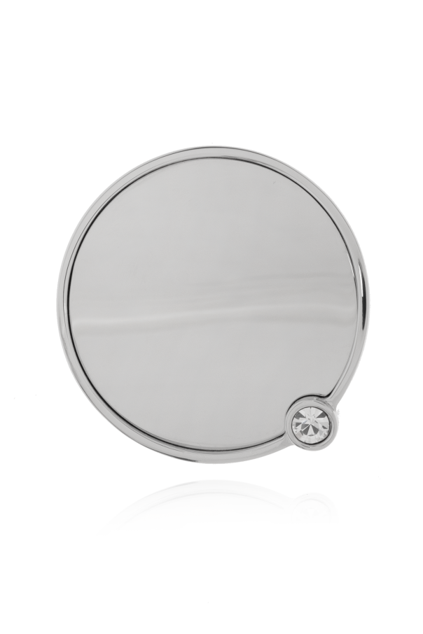 MM6 Maison Margiela Pendientes redondos con logotipo grabado