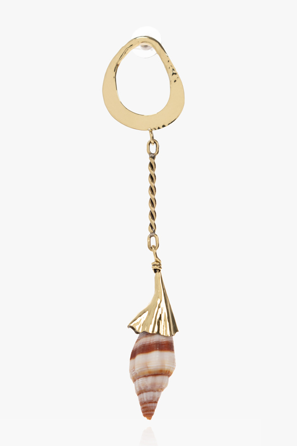 Ulla Johnson GOLD Brass earrings with shells