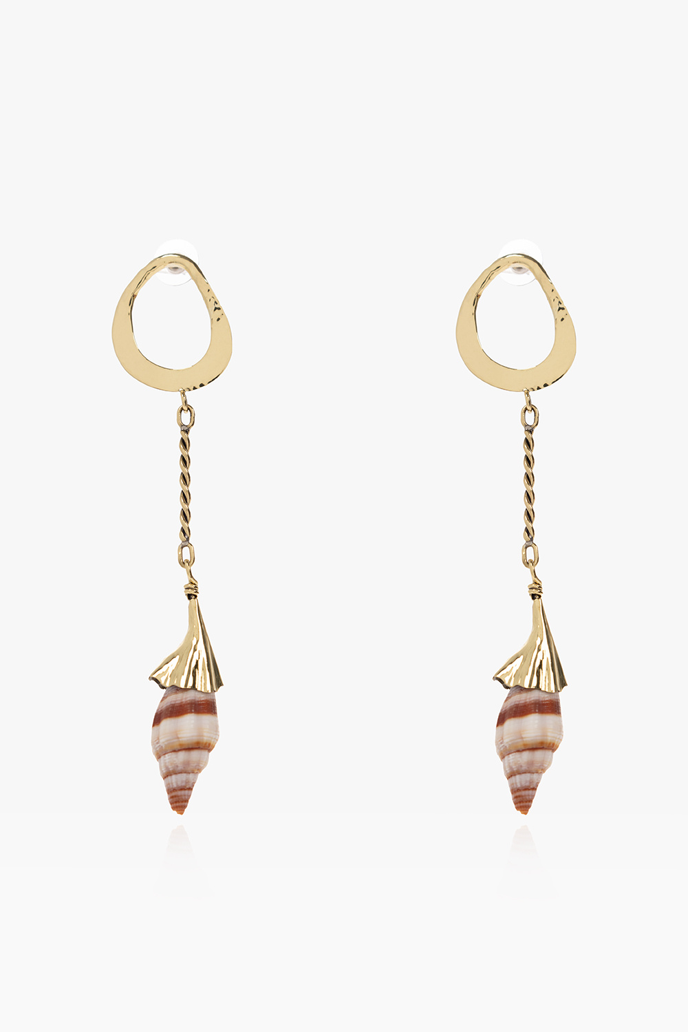 Ulla Johnson Brass earrings with shells