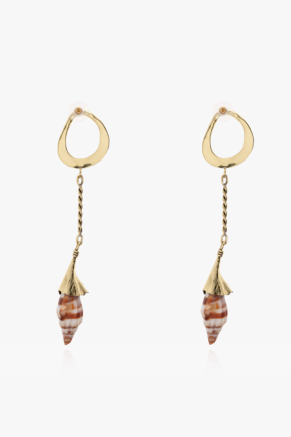 Ulla Johnson Brass earrings with shells