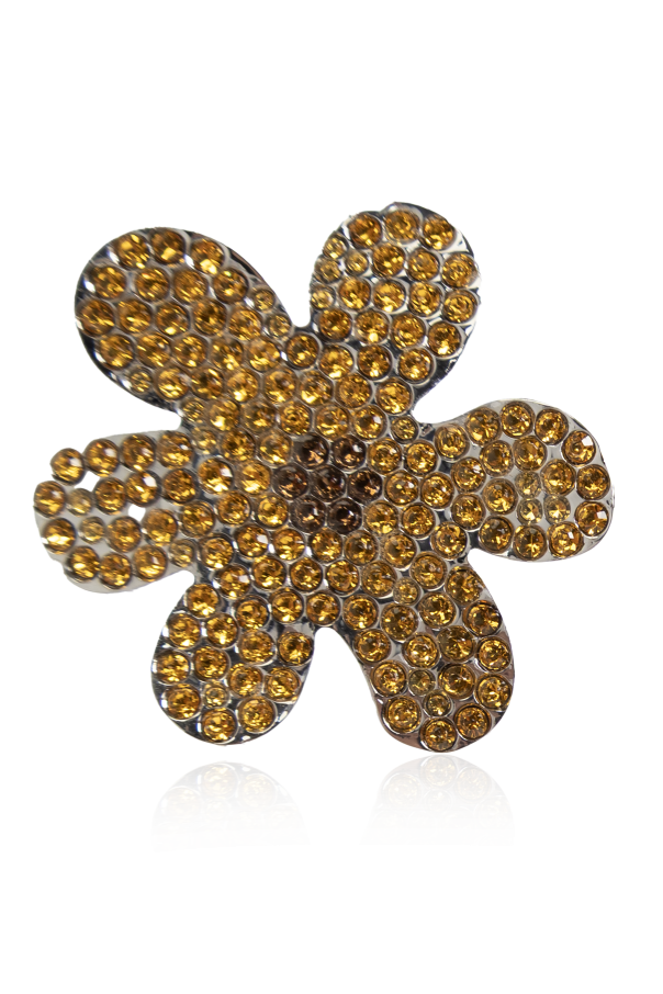 Marni Dos broches asimétricos con cristales brillantes