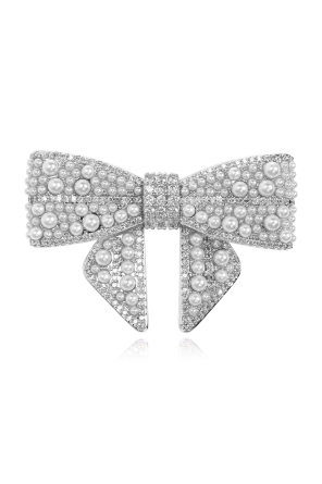 Hair clip with shimmering crystals