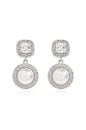 Earrings with shimmering crystals