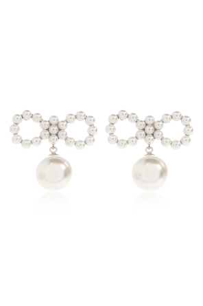 Pendientes con perlas de vidrio