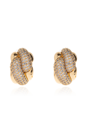 Earrings with shimmering crystals