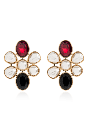 Pendientes con cristales relucientes