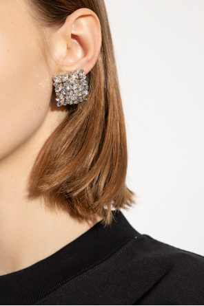 Crystal clip-on earrings od VETEMENTS