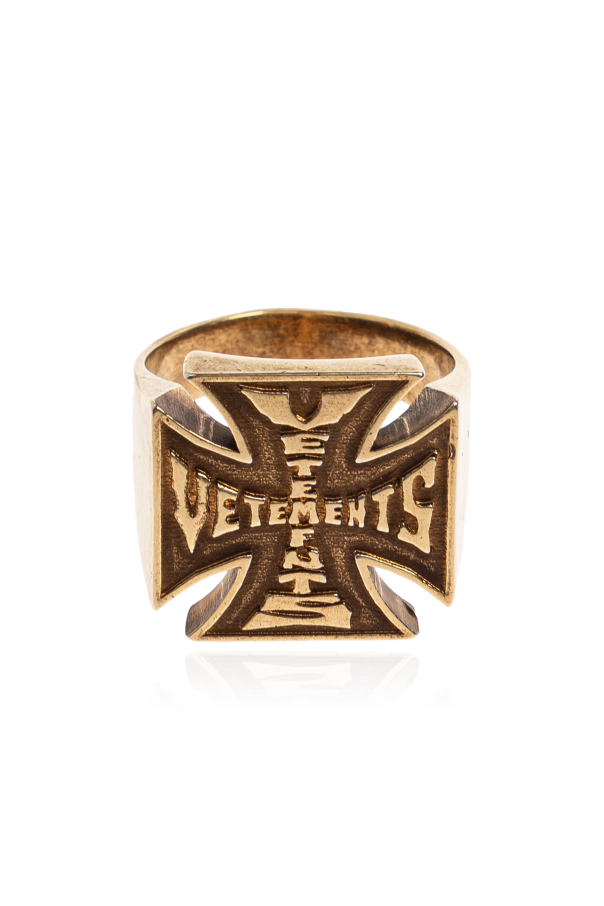 Signet ring with logo od VETEMENTS