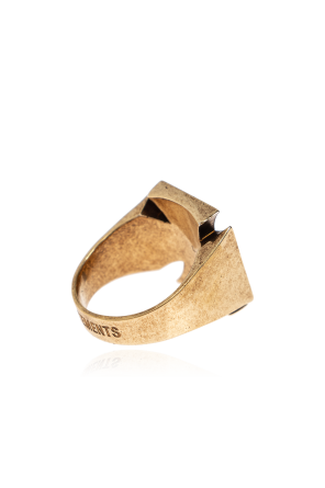 VETEMENTS Anillo con logotipo