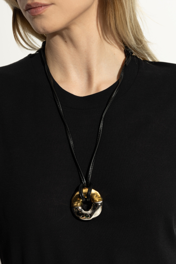 Ami Alexandre Mattiussi Necklace with brass pendant