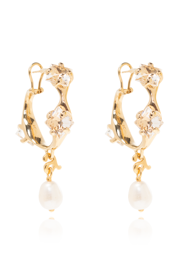 Pearl-embellished earrings od GIRLS CLOTHES 4-14 YEARS