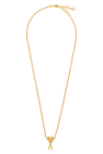 Ami Alexandre Mattiussi GOLD Necklace with logo pendant