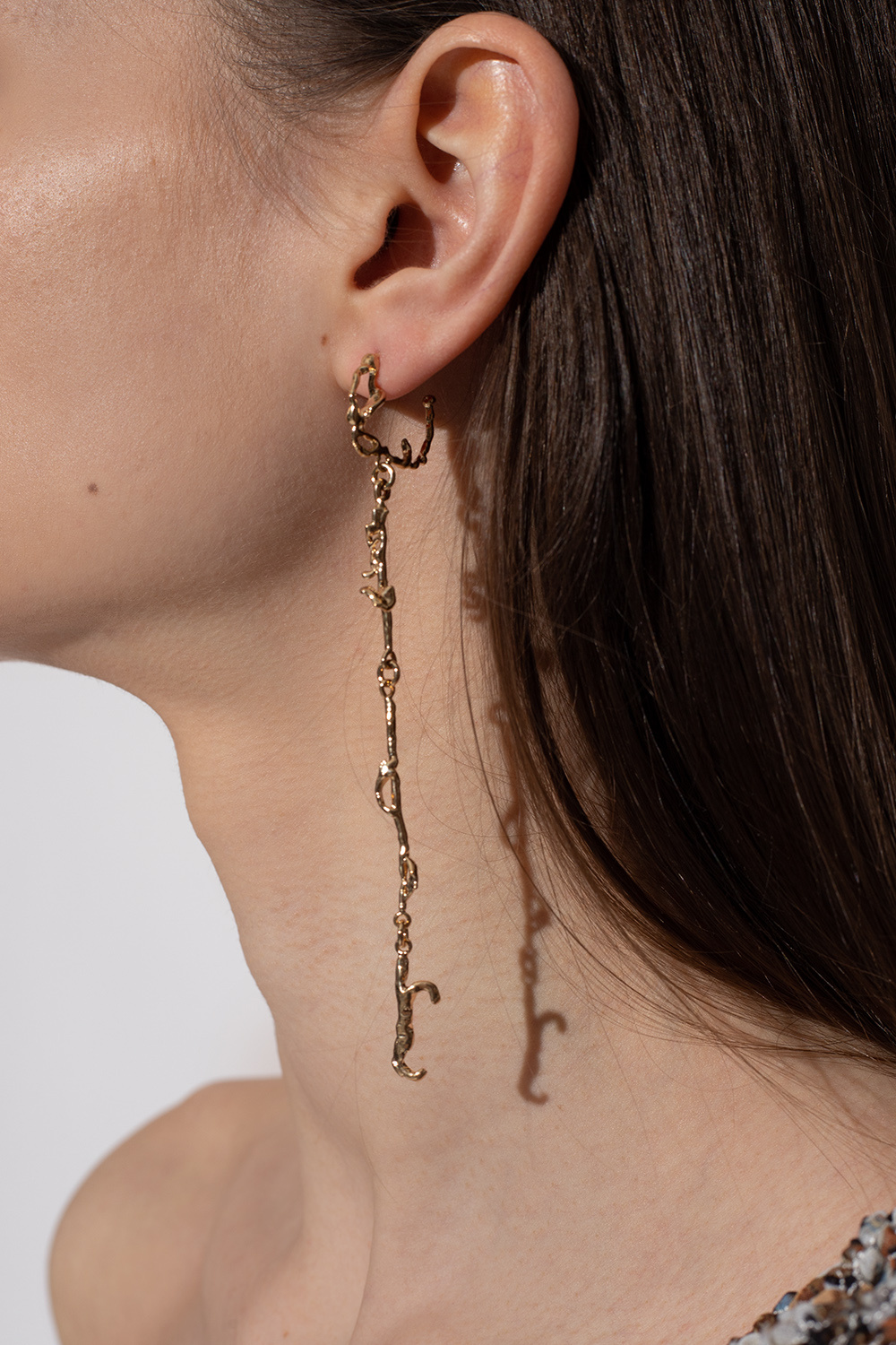Lemaire Bronze drop earrings