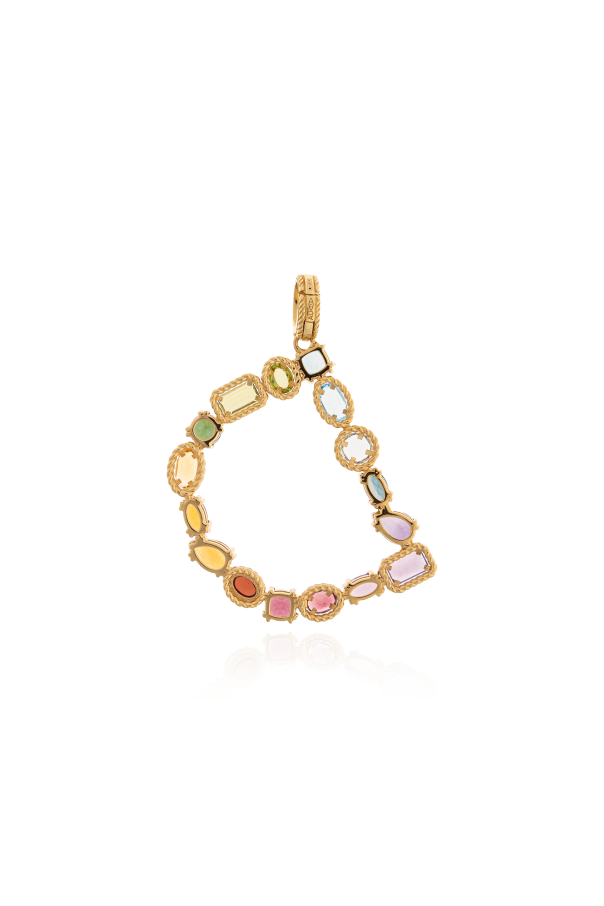 Dolce & Gabbana Gold pendant in the shape of the letter `D`