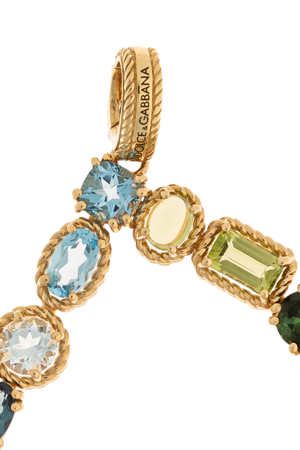 Dolce & Gabbana Gold pendant in the shape of the letter `D`