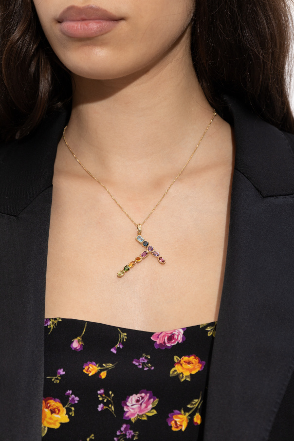 Dolce & Gabbana Gold pendant in the shape of the letter 'T'