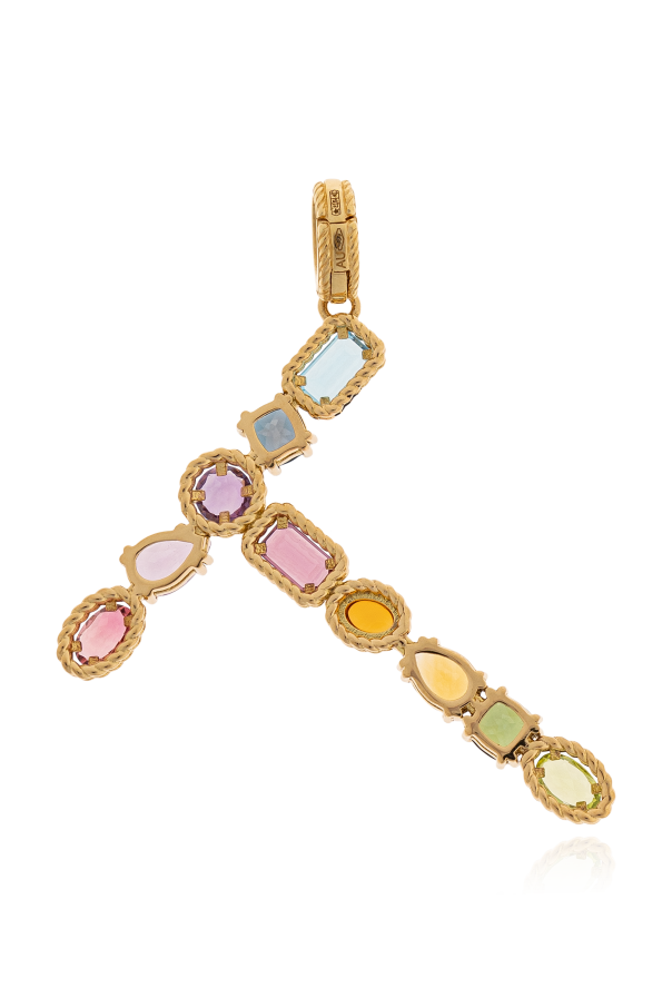 Dolce & Gabbana Gold pendant in the shape of the letter 'T'