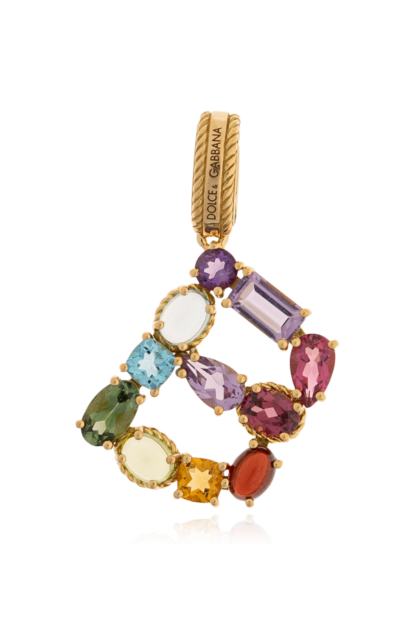 Gold pendant in the shape of the letter `B` od Dolce & Gabbana