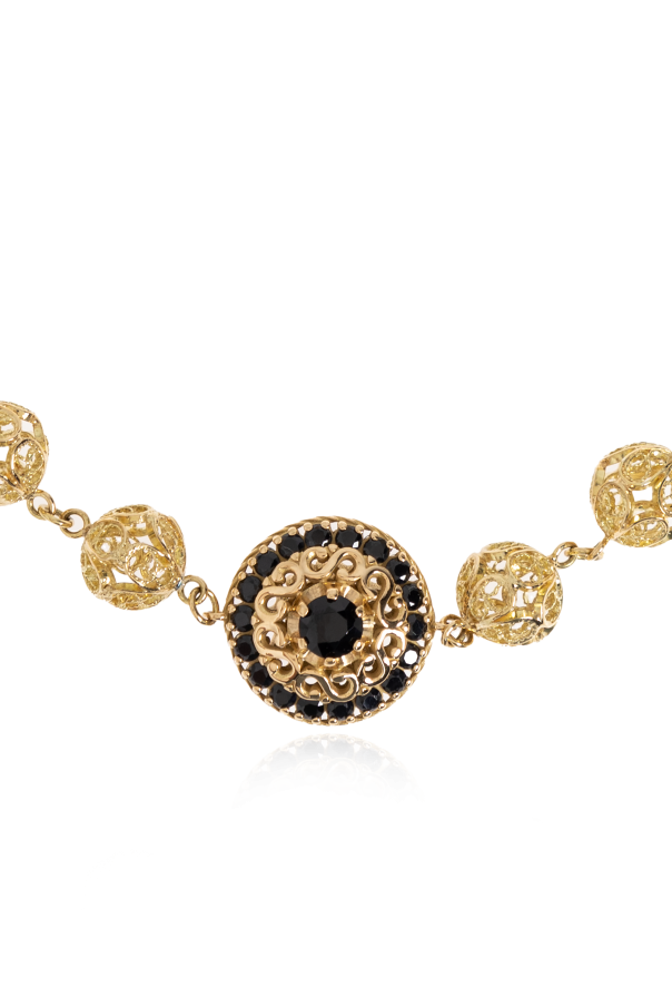 Dolce & Gabbana Gold bracelet with gemstones