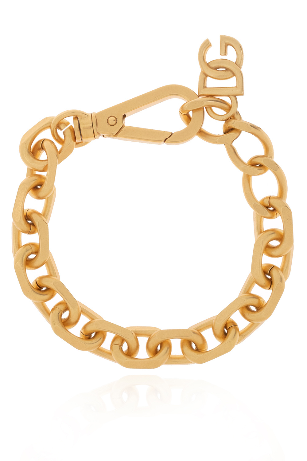 Dolce & Gabbana Long Skirt With Logo Brass bracelet