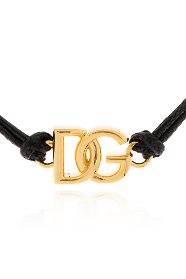 Dolce & Gabbana stonewashed effect straight jeans Bracelet with logo