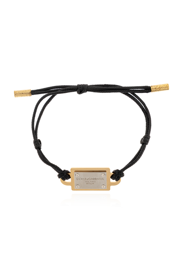 Adjustable bracelet with logo application od Dolce & Gabbana